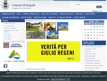Tablet Screenshot of comune.sequals.pn.it